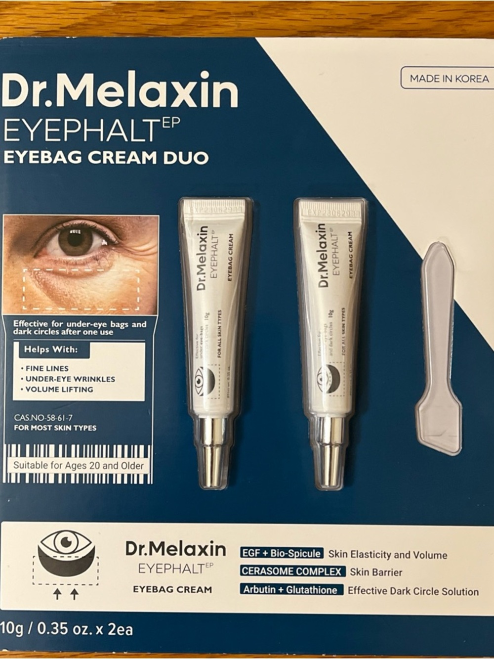 Dr Melaxin eyephalt eyebag cream duo new